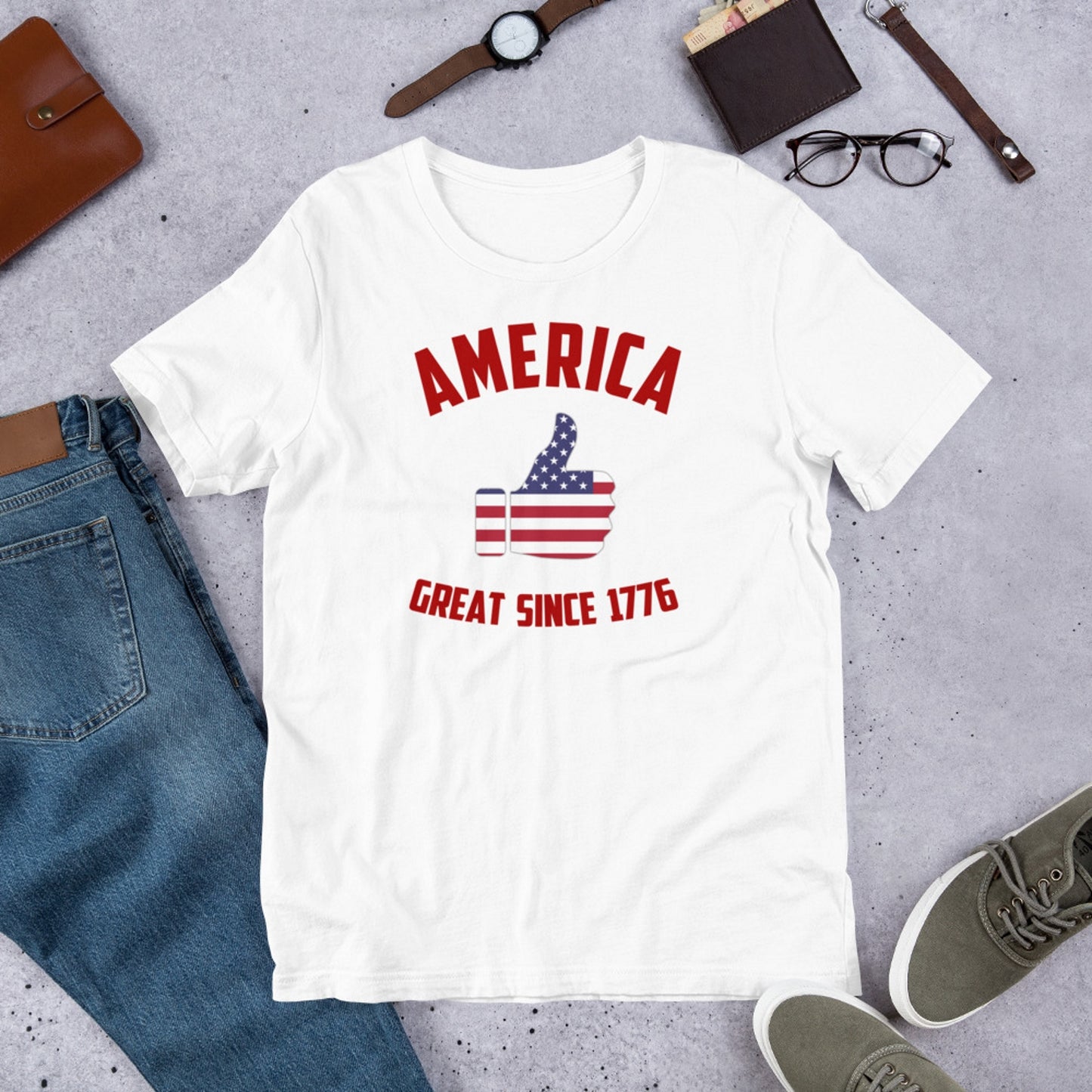 4th of July. America Great Since 1776. Short-Sleeve Unisex T-Shirt