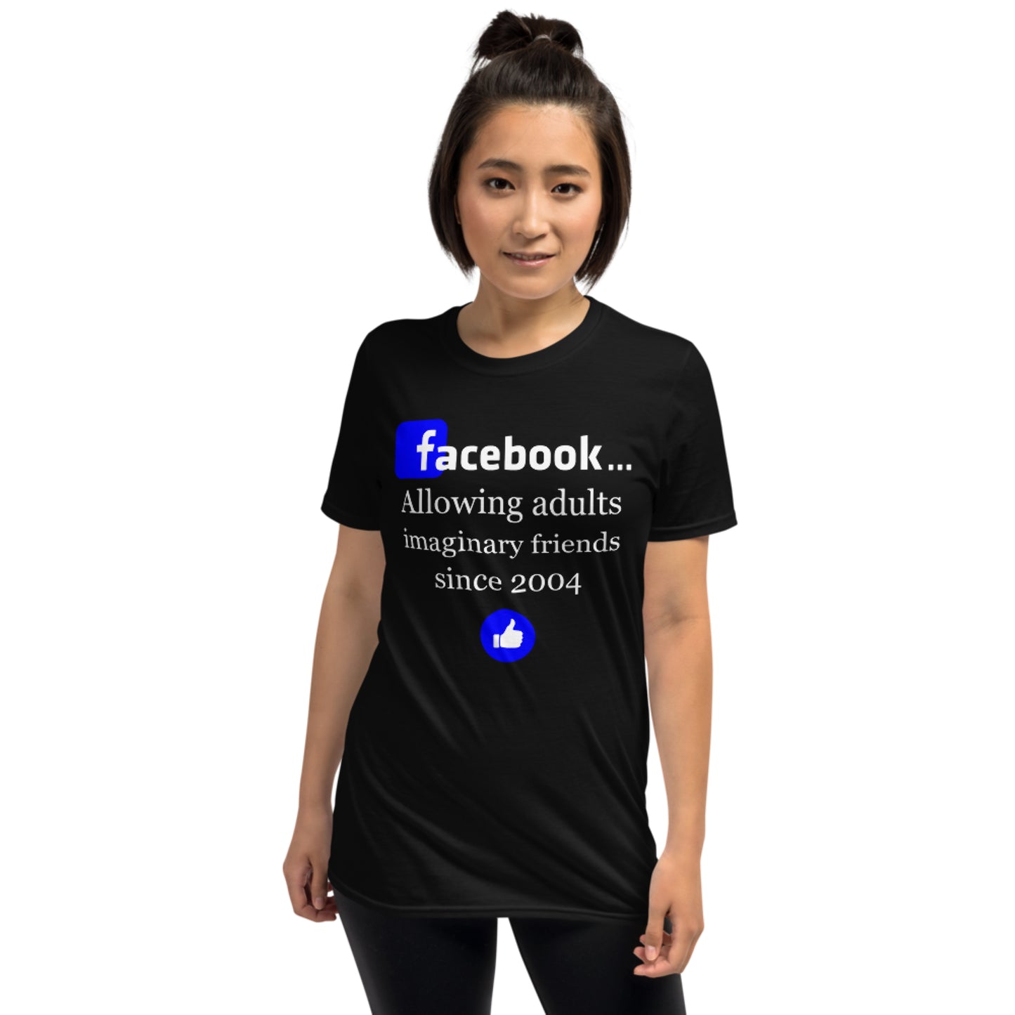 Facebook - Allowing adults imaginary friends since 2004. Short-Sleeve Unisex T-Shirt