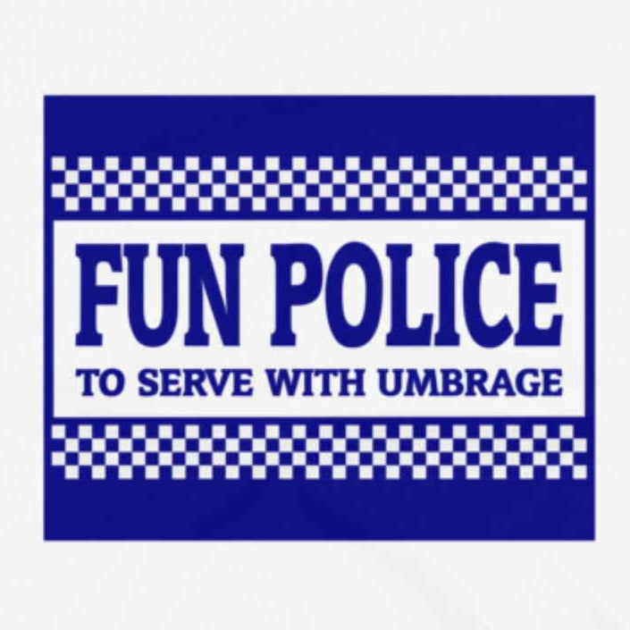 Fun Police - To Serve With Umbrage. Short-Sleeve Unisex T-Shirt