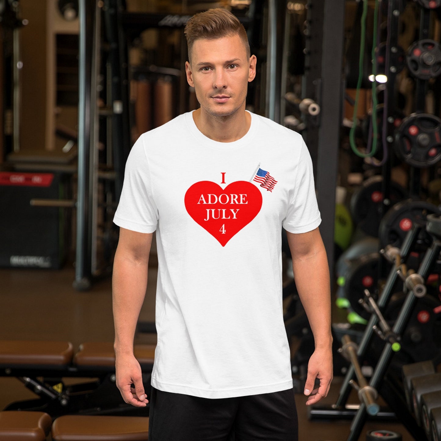 4th July. I Adore July 4. Short-Sleeve Unisex T-Shirt