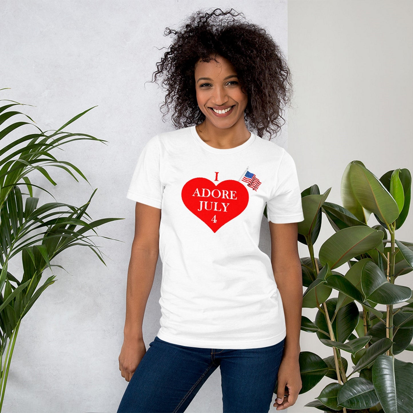 4th July. I Adore July 4. Short-Sleeve Unisex T-Shirt