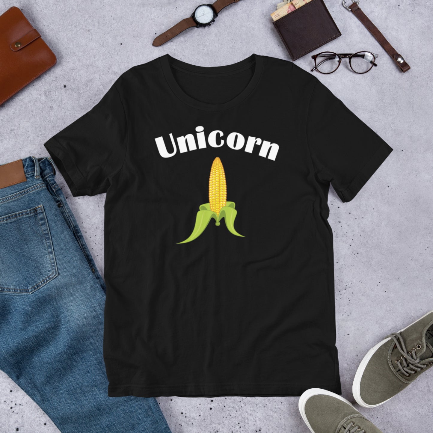 Unicorn - Corn. Short-Sleeve Unisex T-Shirt