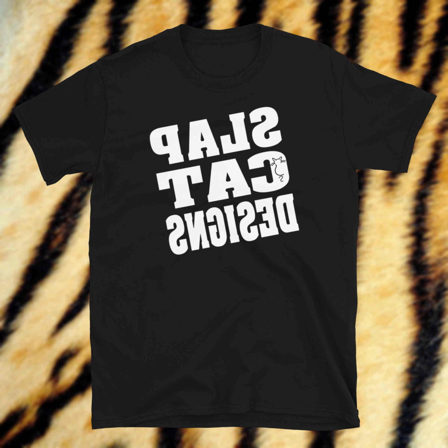 Slap Cat Designs - Mirror Image. Short-Sleeve Unisex T-Shirt