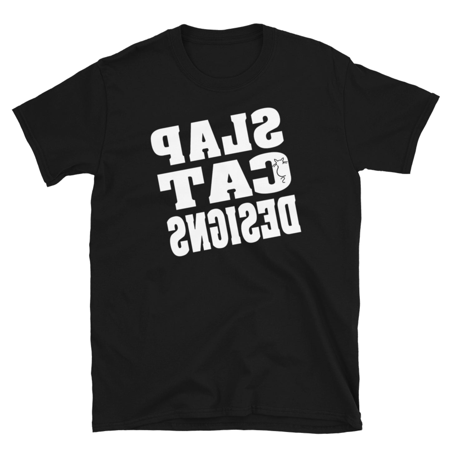 Slap Cat Designs - Mirror Image. Short-Sleeve Unisex T-Shirt