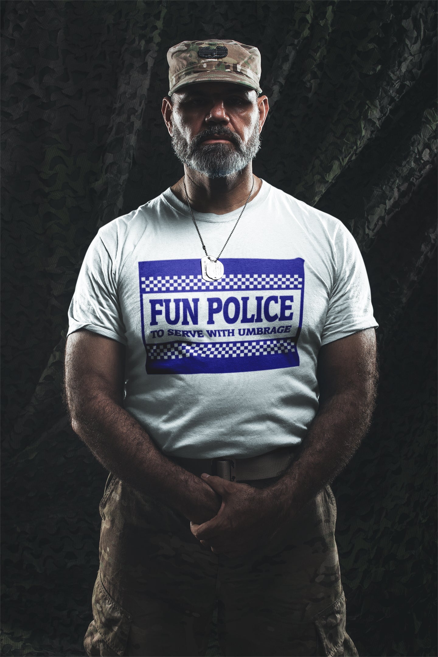 Fun Police - To Serve With Umbrage. Short-Sleeve Unisex T-Shirt