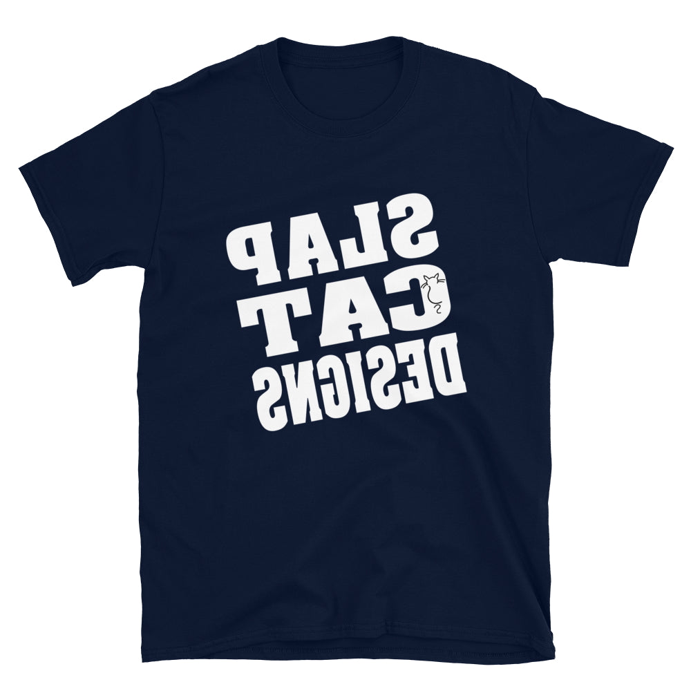 Slap Cat Designs - Mirror Image. Short-Sleeve Unisex T-Shirt