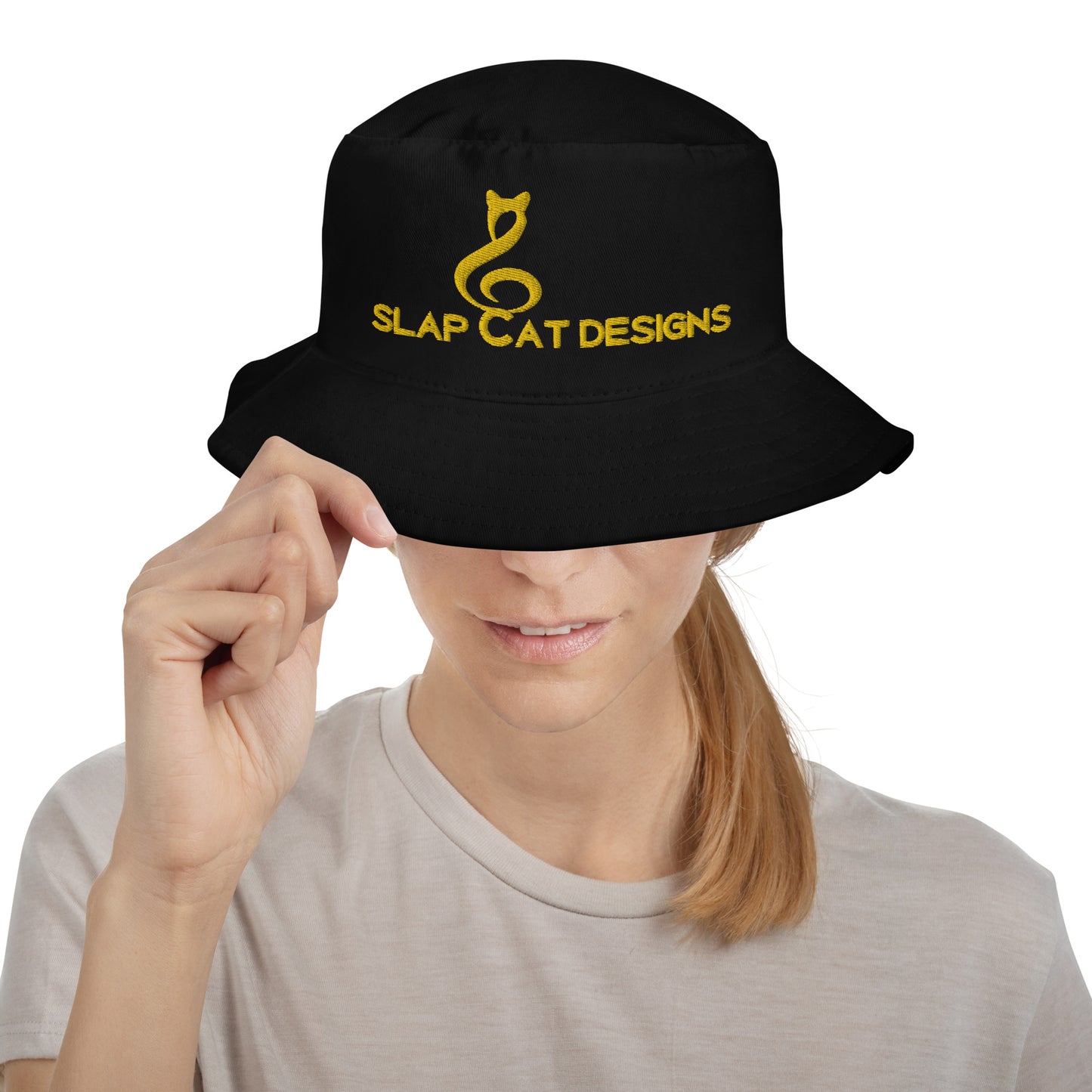 Slap Cat Designs Bucket Hat