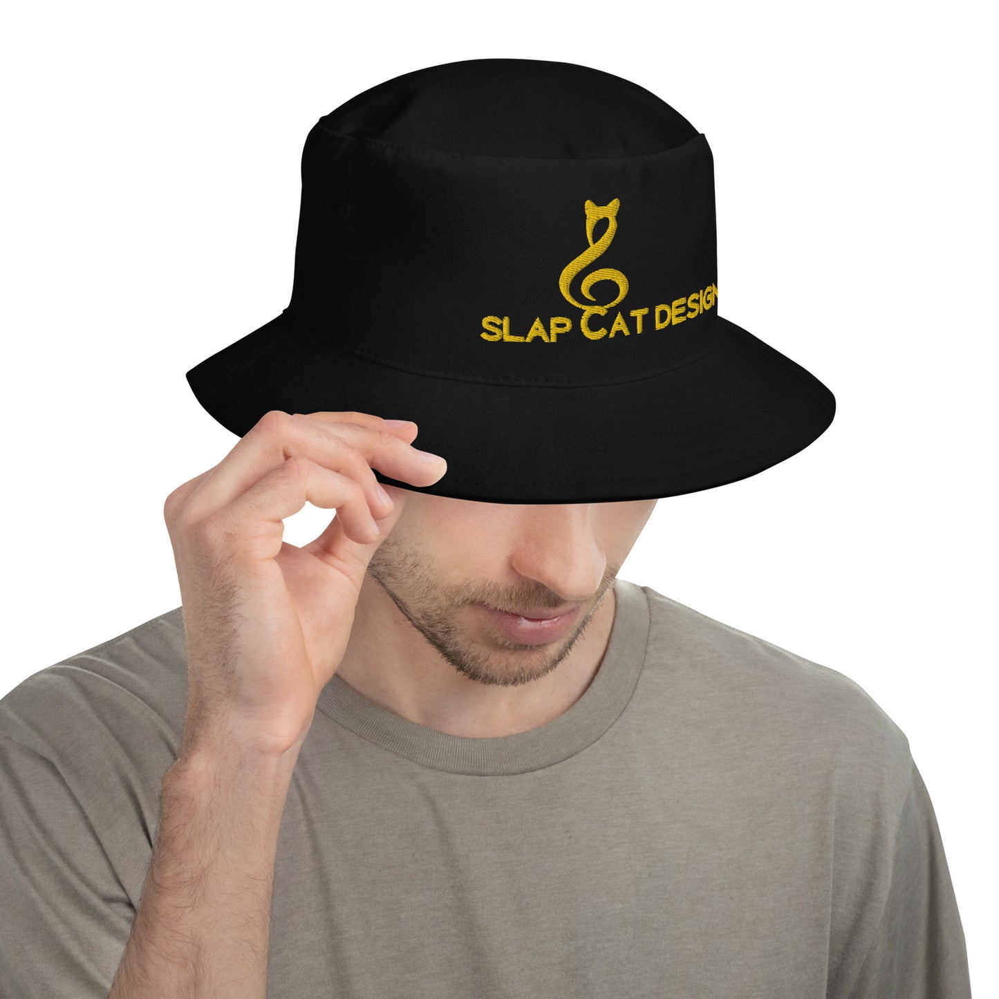 Slap Cat Designs Bucket Hat