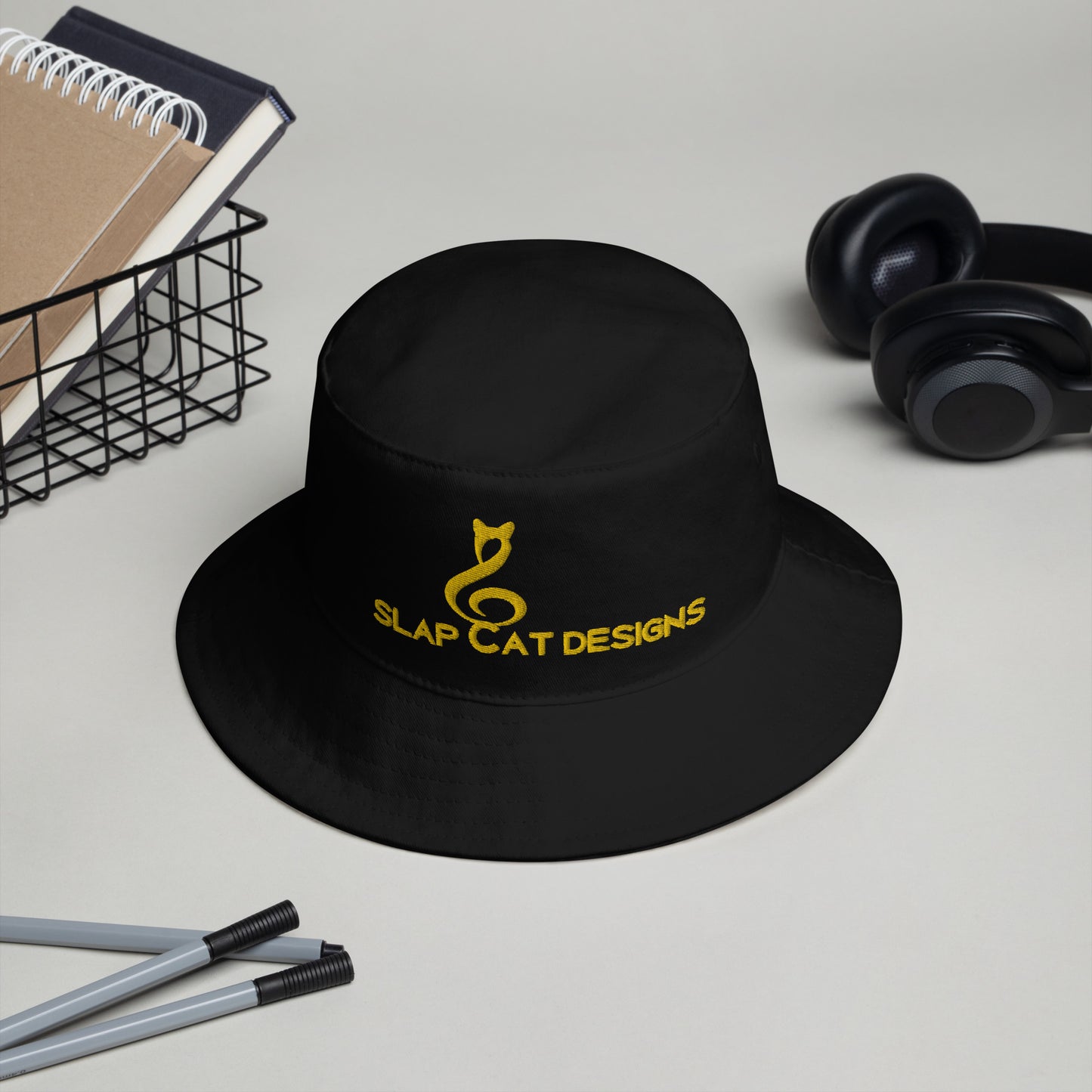 Slap Cat Designs Bucket Hat