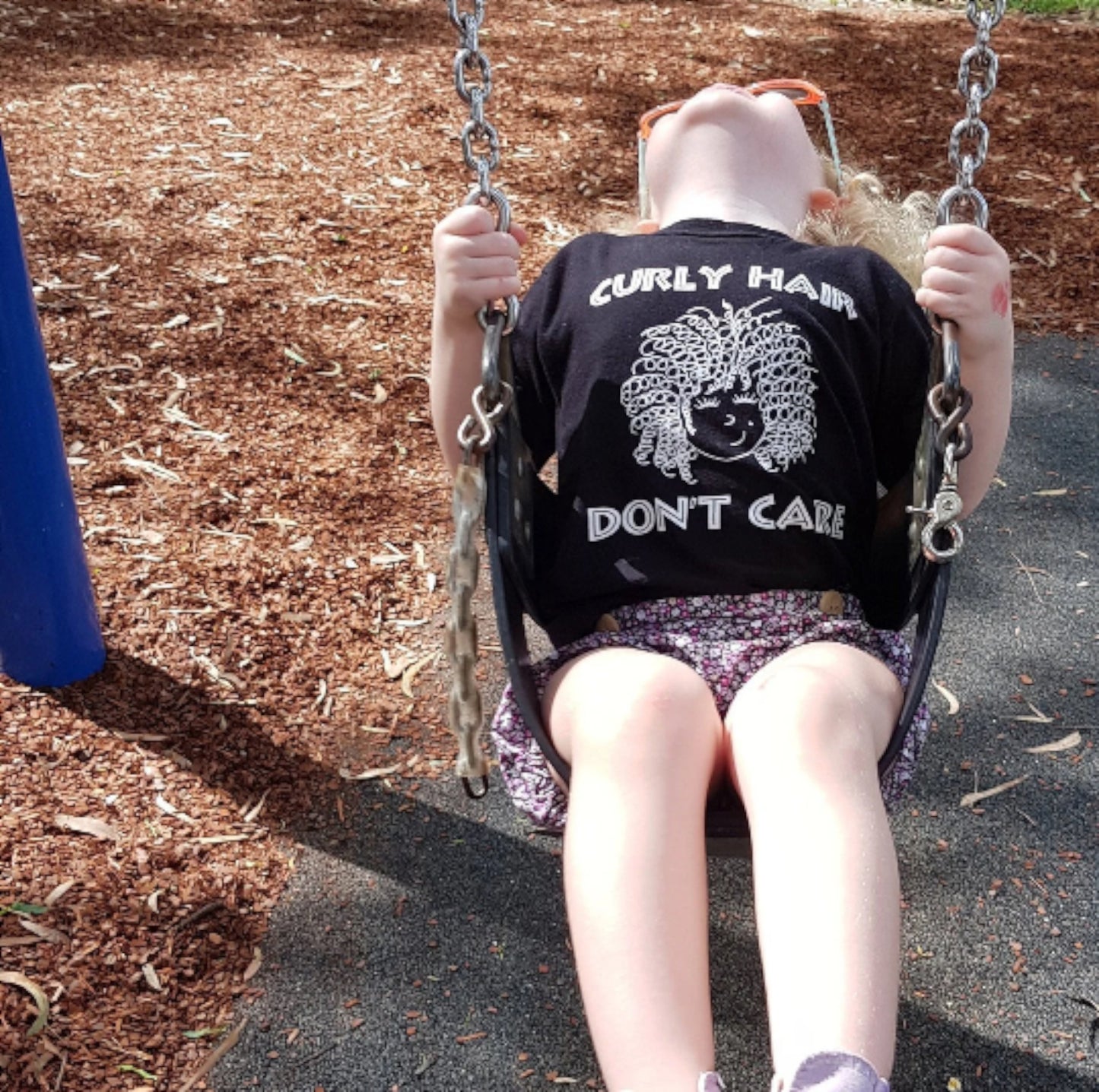 Curly Hair Don't Care. Toddler jersey t-shirt