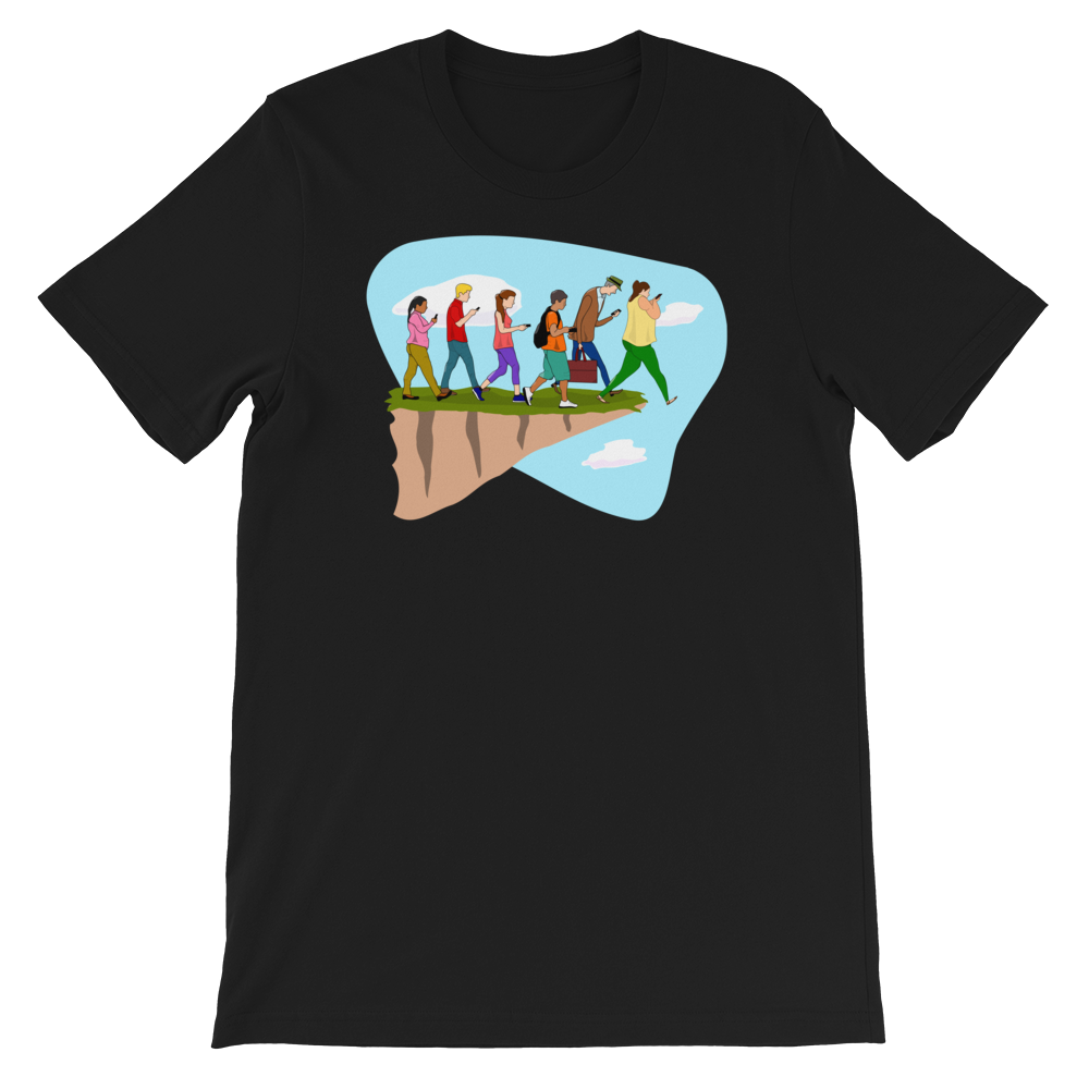 The Cell Phone Walk. Short-Sleeve Unisex T-Shirt