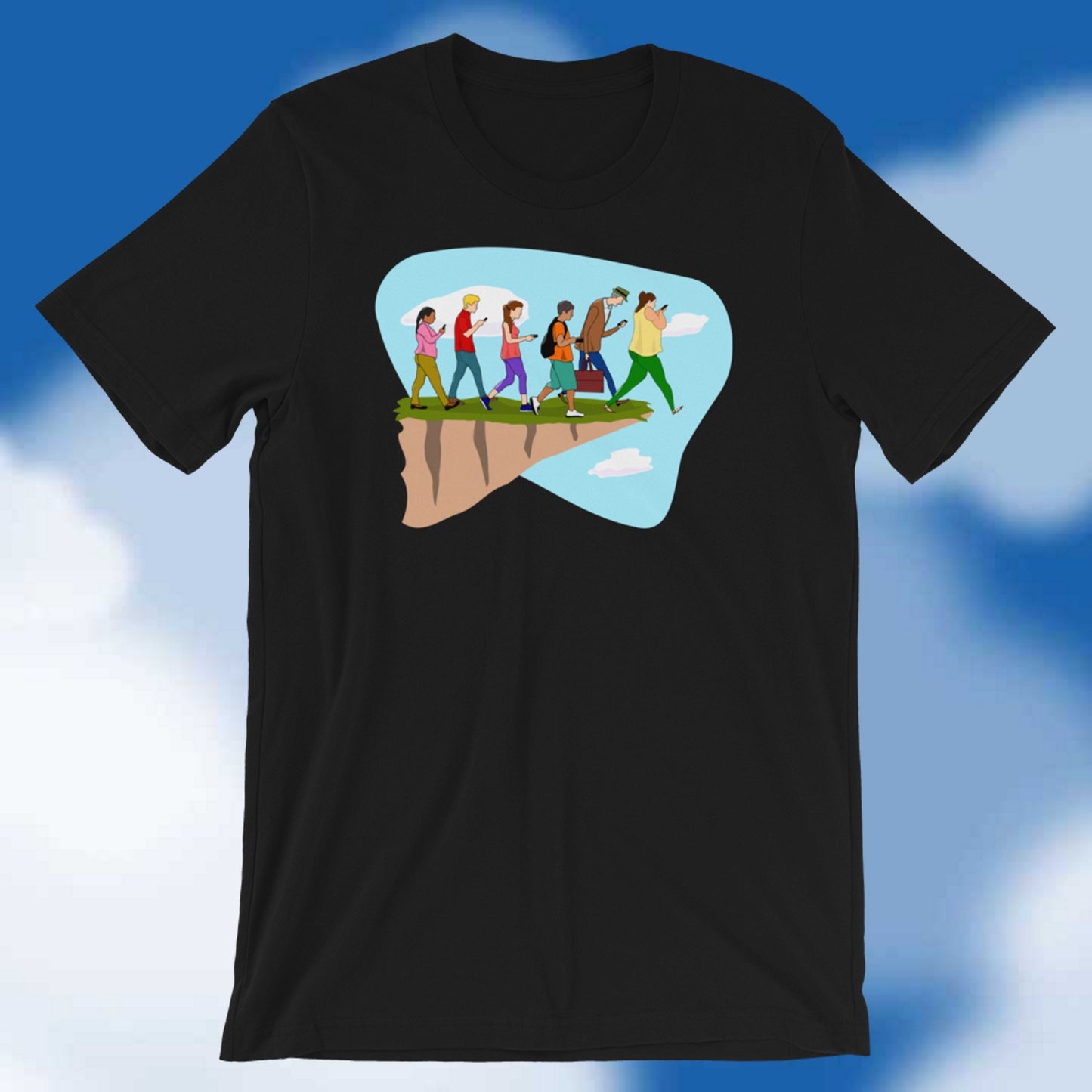 The Cell Phone Walk. Short-Sleeve Unisex T-Shirt