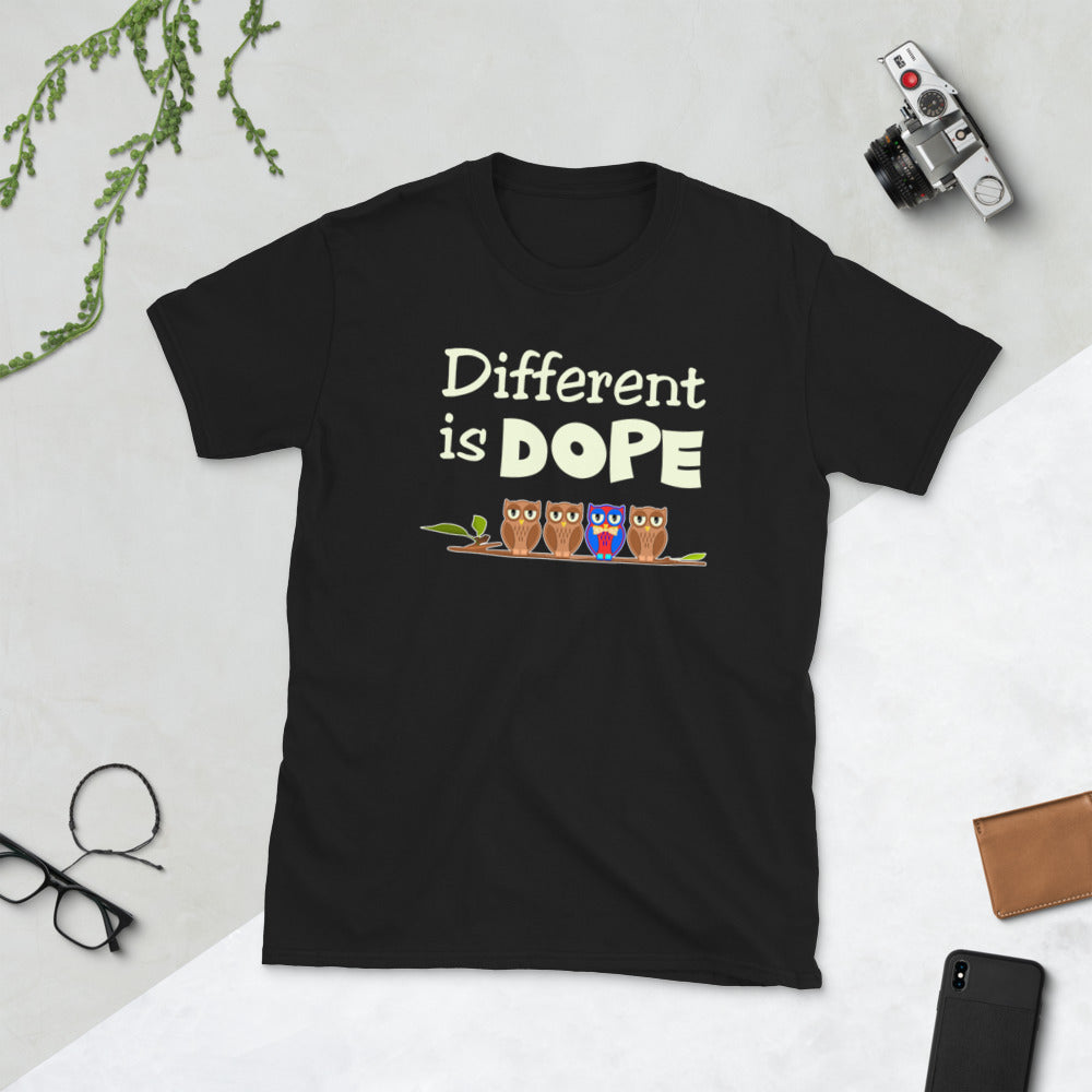 Different is Dope. Short-Sleeve Unisex T-Shirt