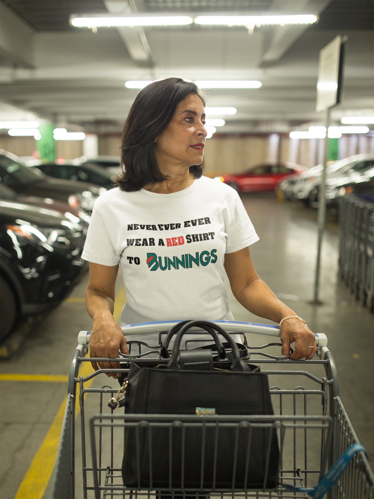 Never Ever Ever Wear A Red Shirt To Bunnings. Short-Sleeve Unisex T-Shirt