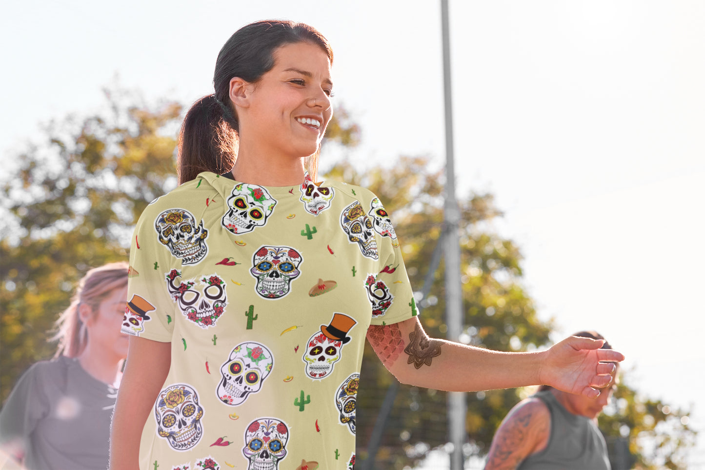 Day of the Dead. Adult unisex all-over print t-shirt.