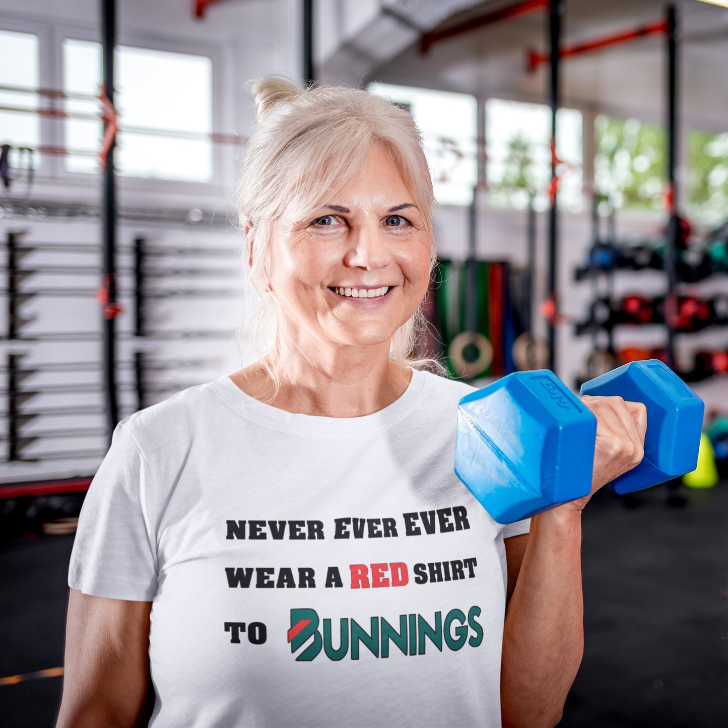 Never Ever Ever Wear A Red Shirt To Bunnings. Short-Sleeve Unisex T-Shirt