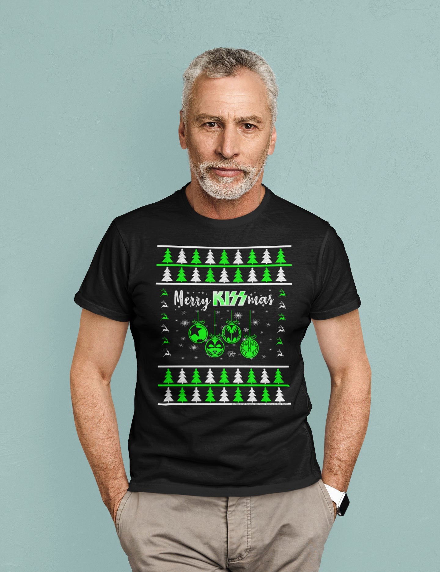 Merry Kissmas - Christmas Sweater Design. Unisex t-shirt