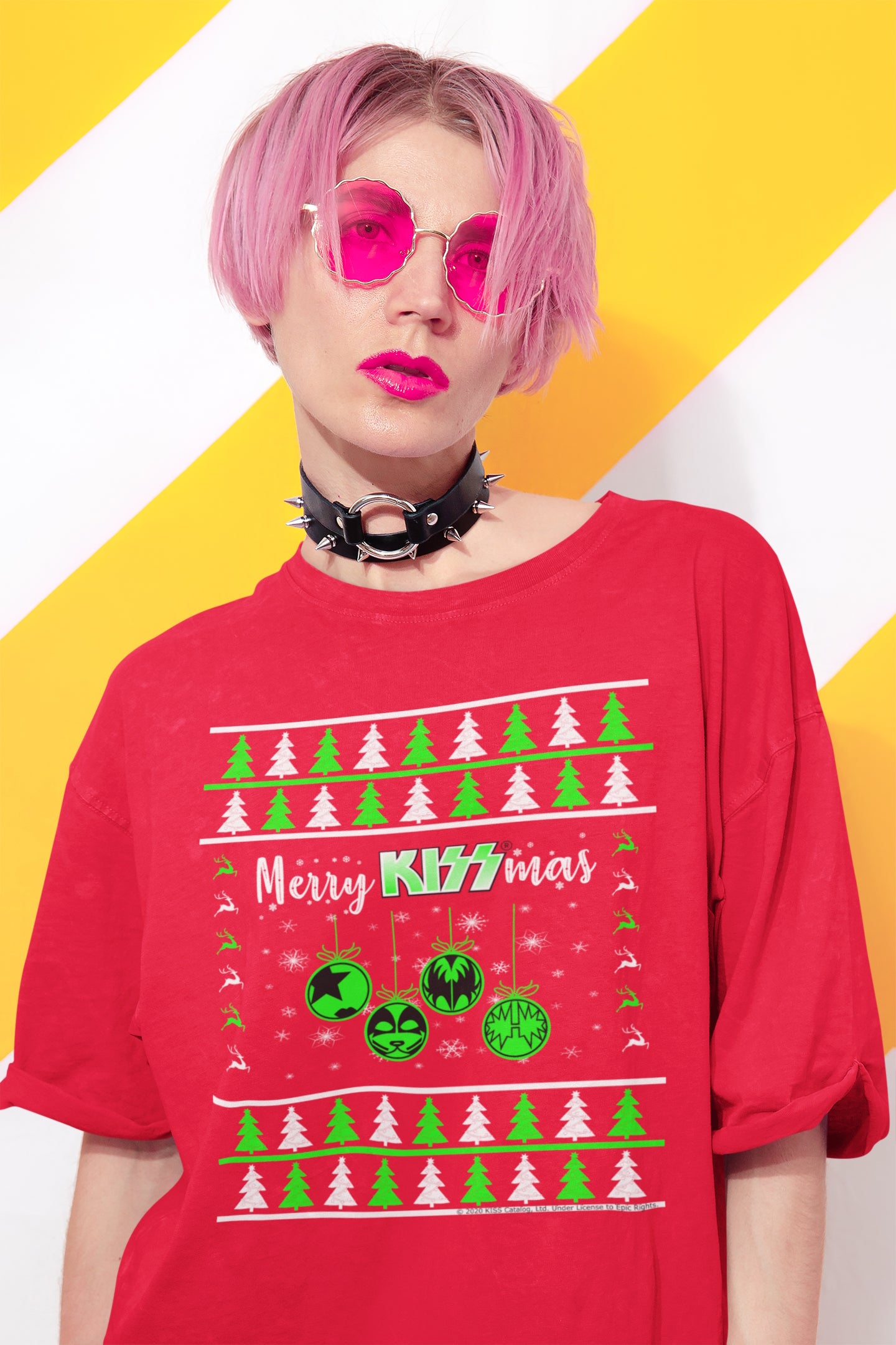 Merry Kissmas - Christmas Sweater Design. Unisex t-shirt