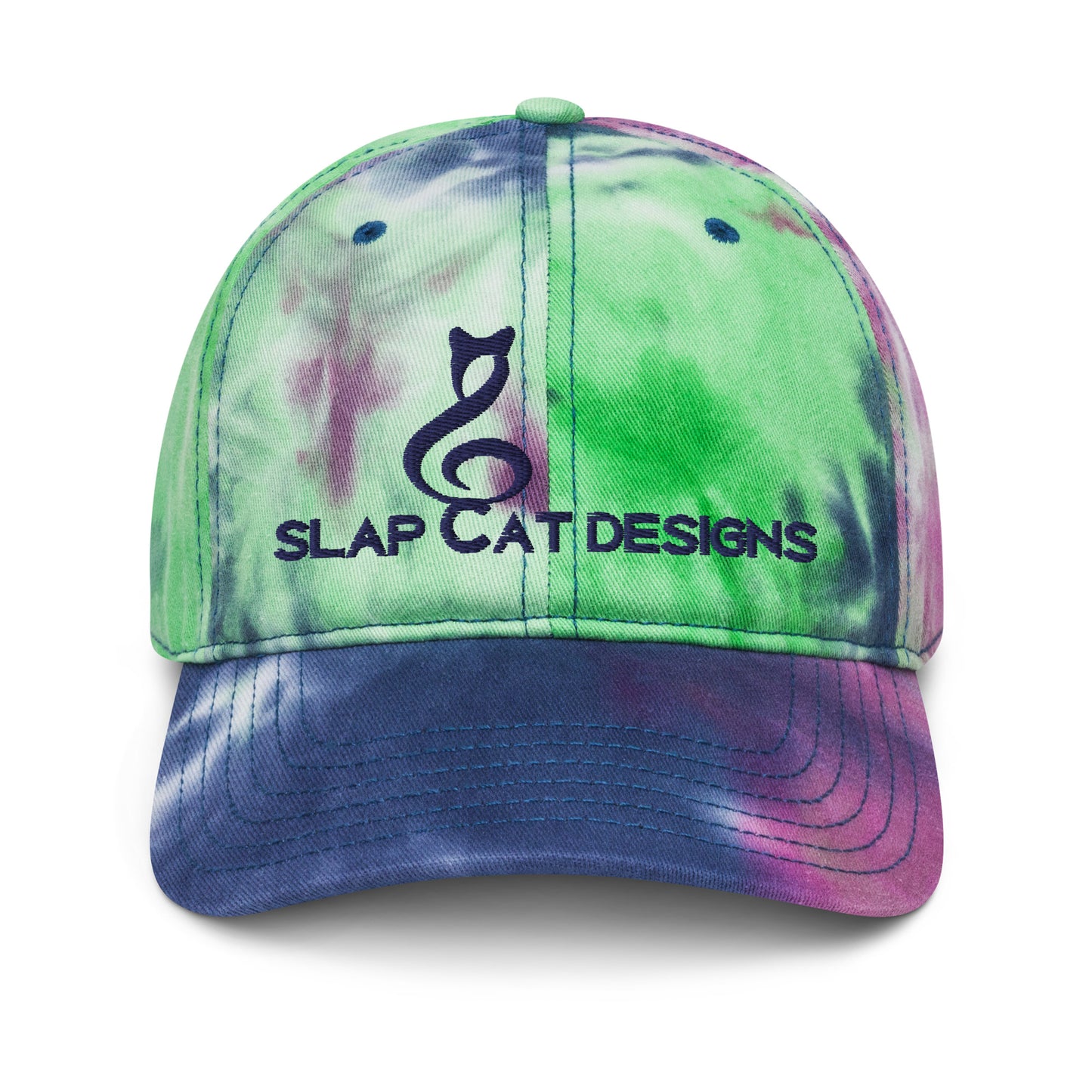 Slap Cat Designs tie dye hat