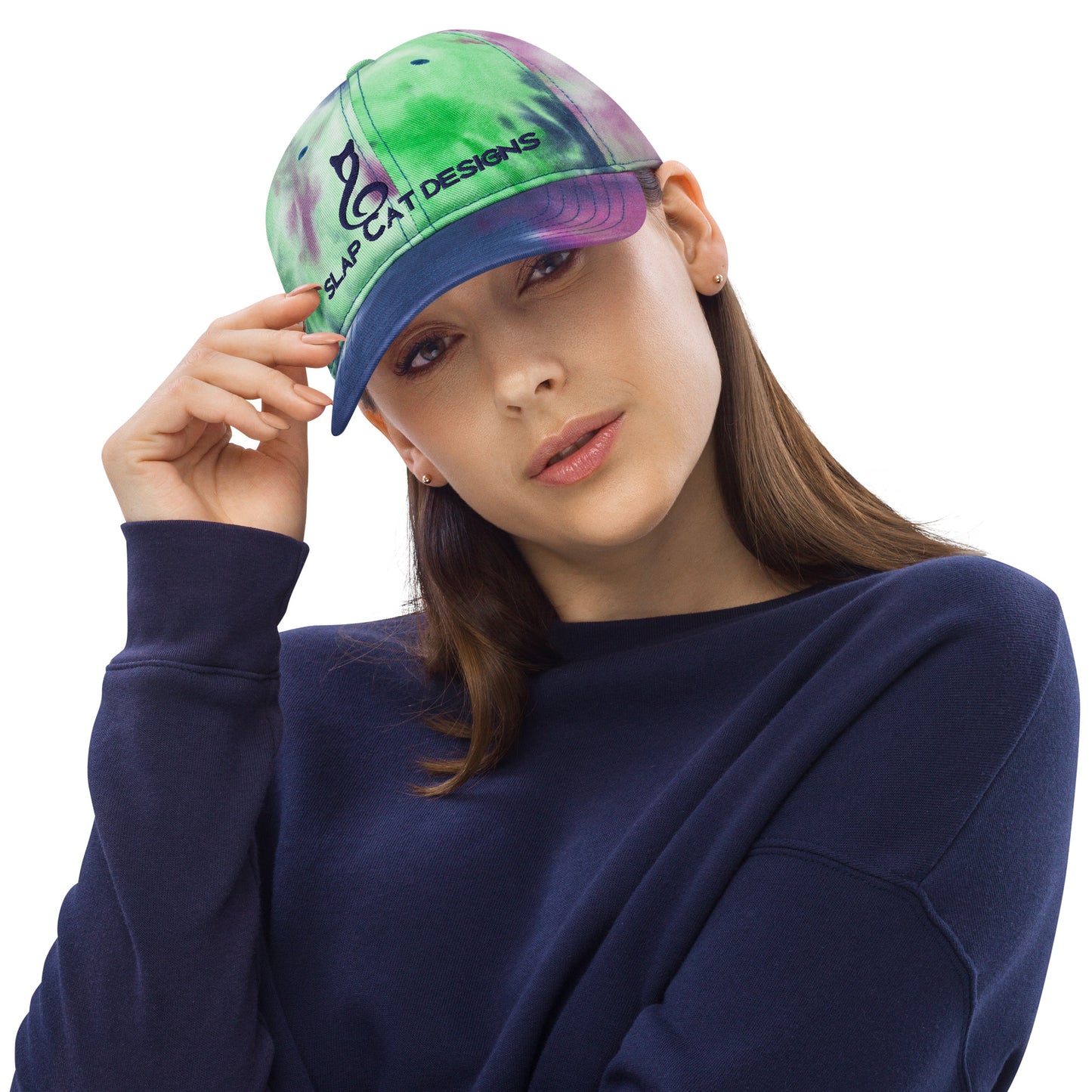 Slap Cat Designs tie dye hat