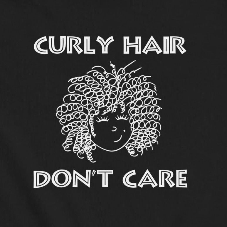 Curly Hair Don't Care. Toddler jersey t-shirt