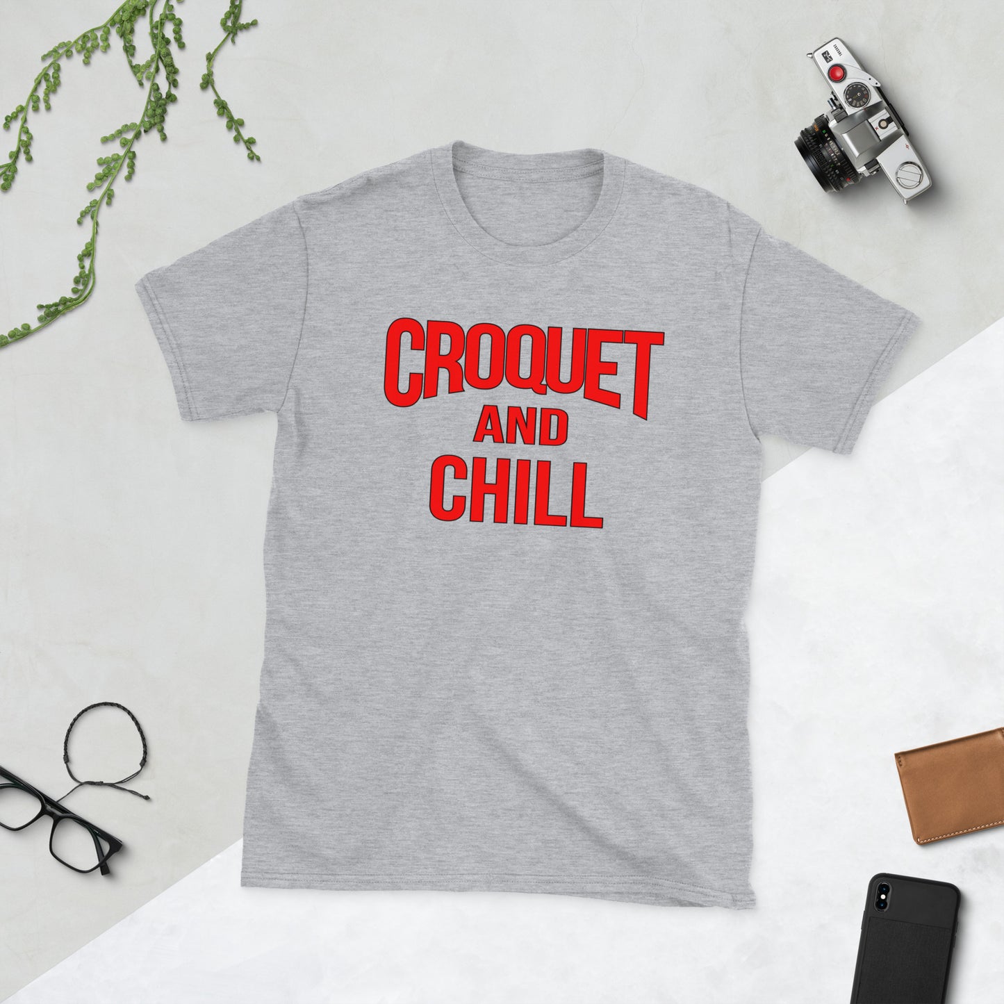 Croquet and Chill. Short-Sleeve Unisex T-Shirt