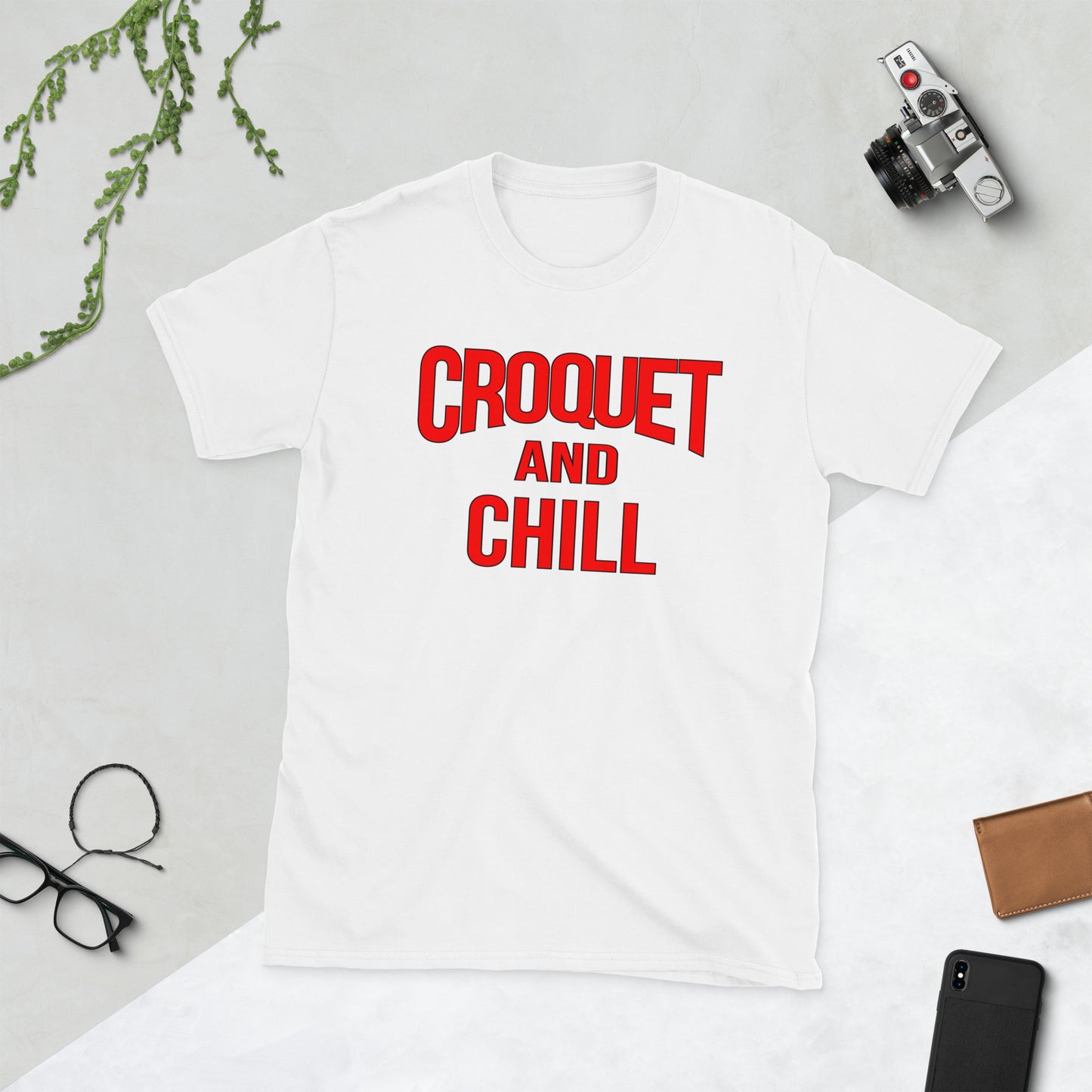 Croquet and Chill. Short-Sleeve Unisex T-Shirt