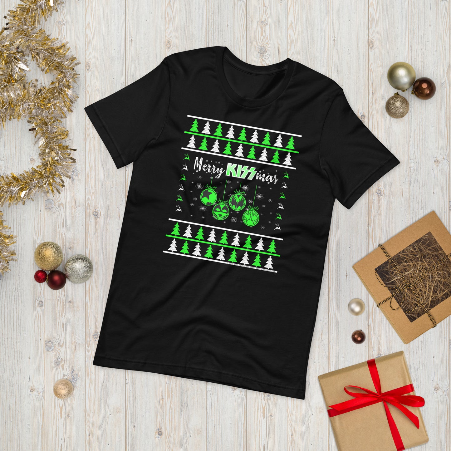 Merry Kissmas - Christmas Sweater Design. Unisex t-shirt