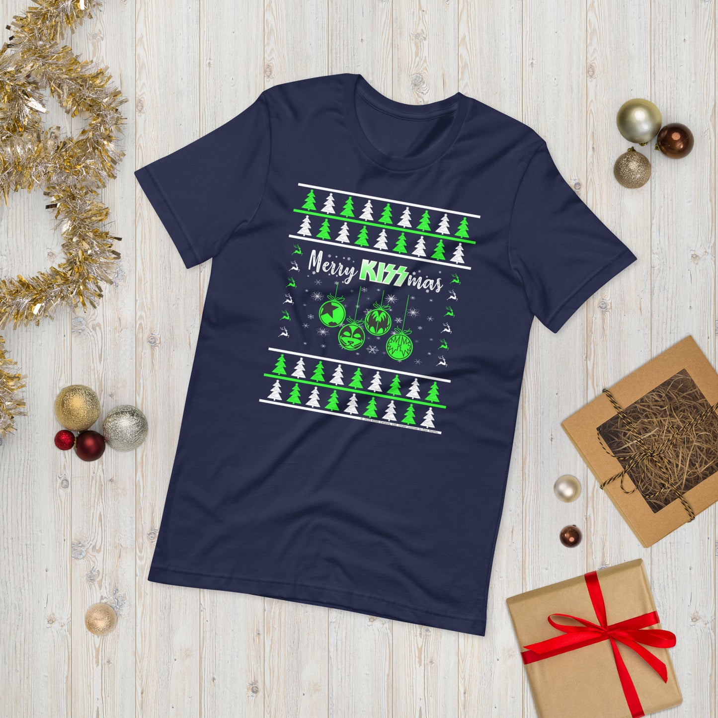 Merry Kissmas - Christmas Sweater Design. Unisex t-shirt