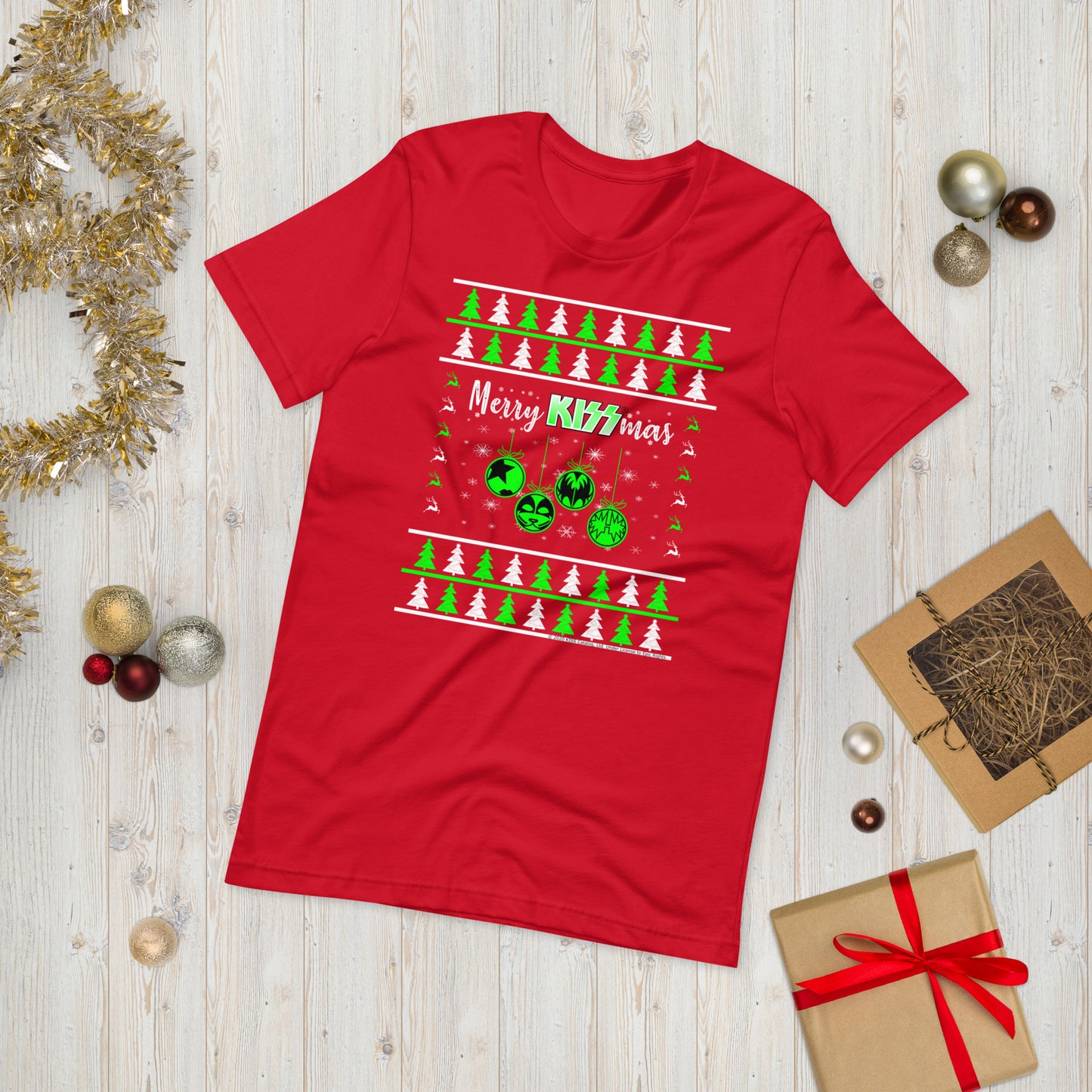 Merry Kissmas - Christmas Sweater Design. Unisex t-shirt