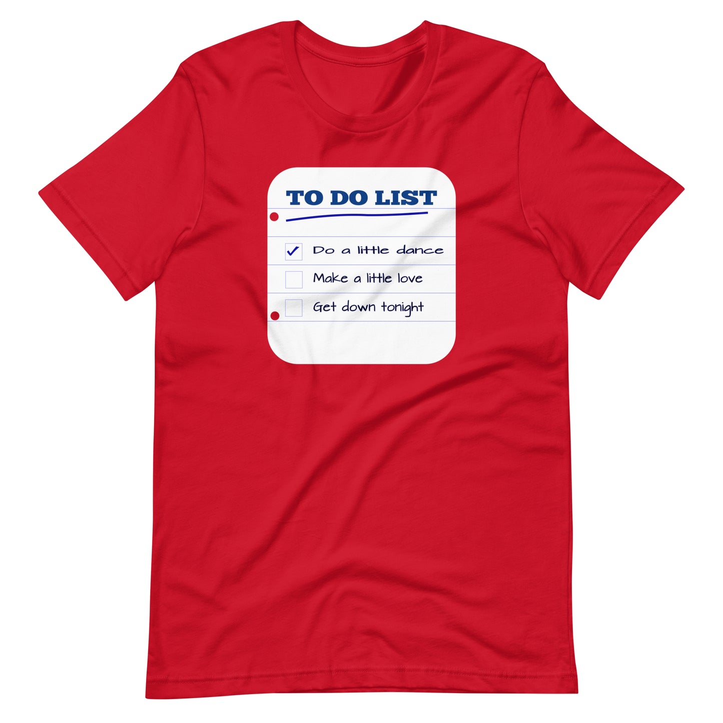 To Do List. Unisex t-shirt