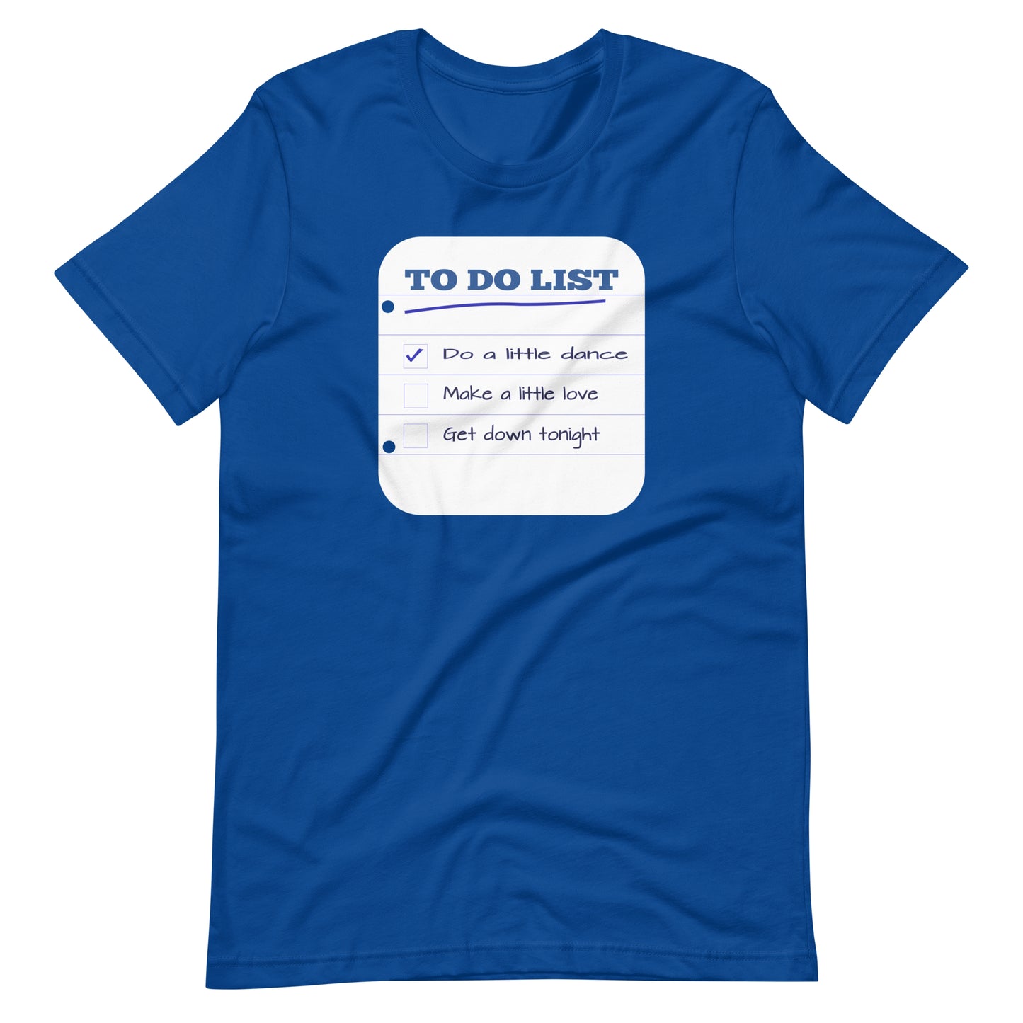 To Do List. Unisex t-shirt