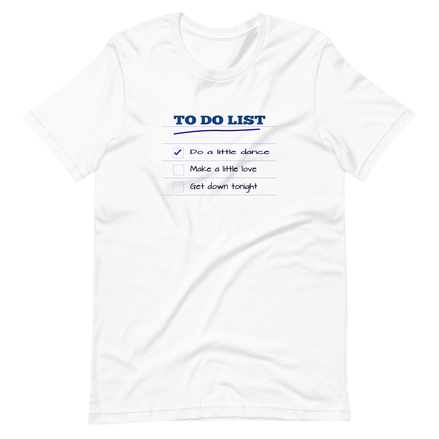 To Do List. Unisex t-shirt