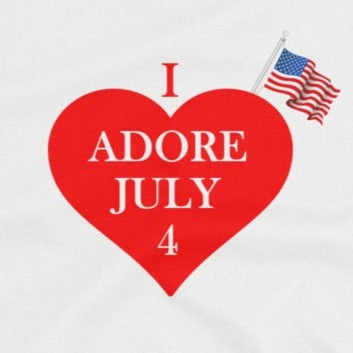 4th July. I Adore July 4. Short-Sleeve Unisex T-Shirt