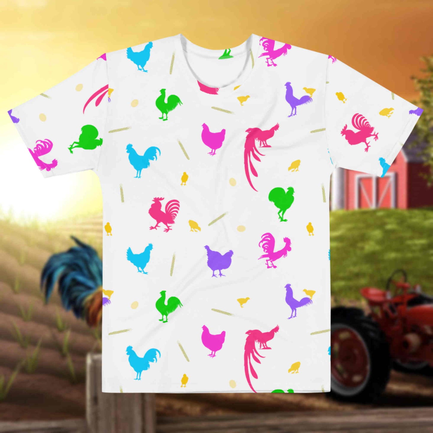 Chickens, chickens everywhere. Adult Unisex T-shirt