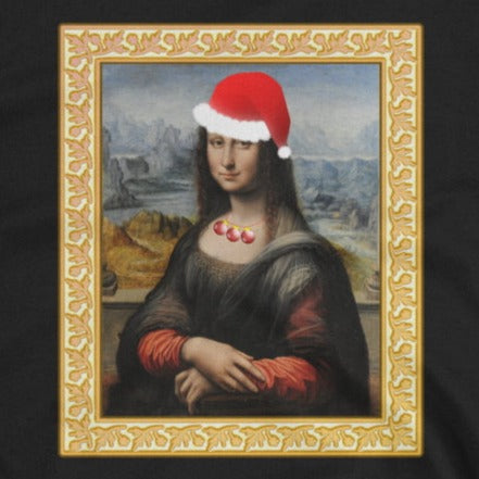 Merry Mona Christmas Short-Sleeve Unisex T-Shirt