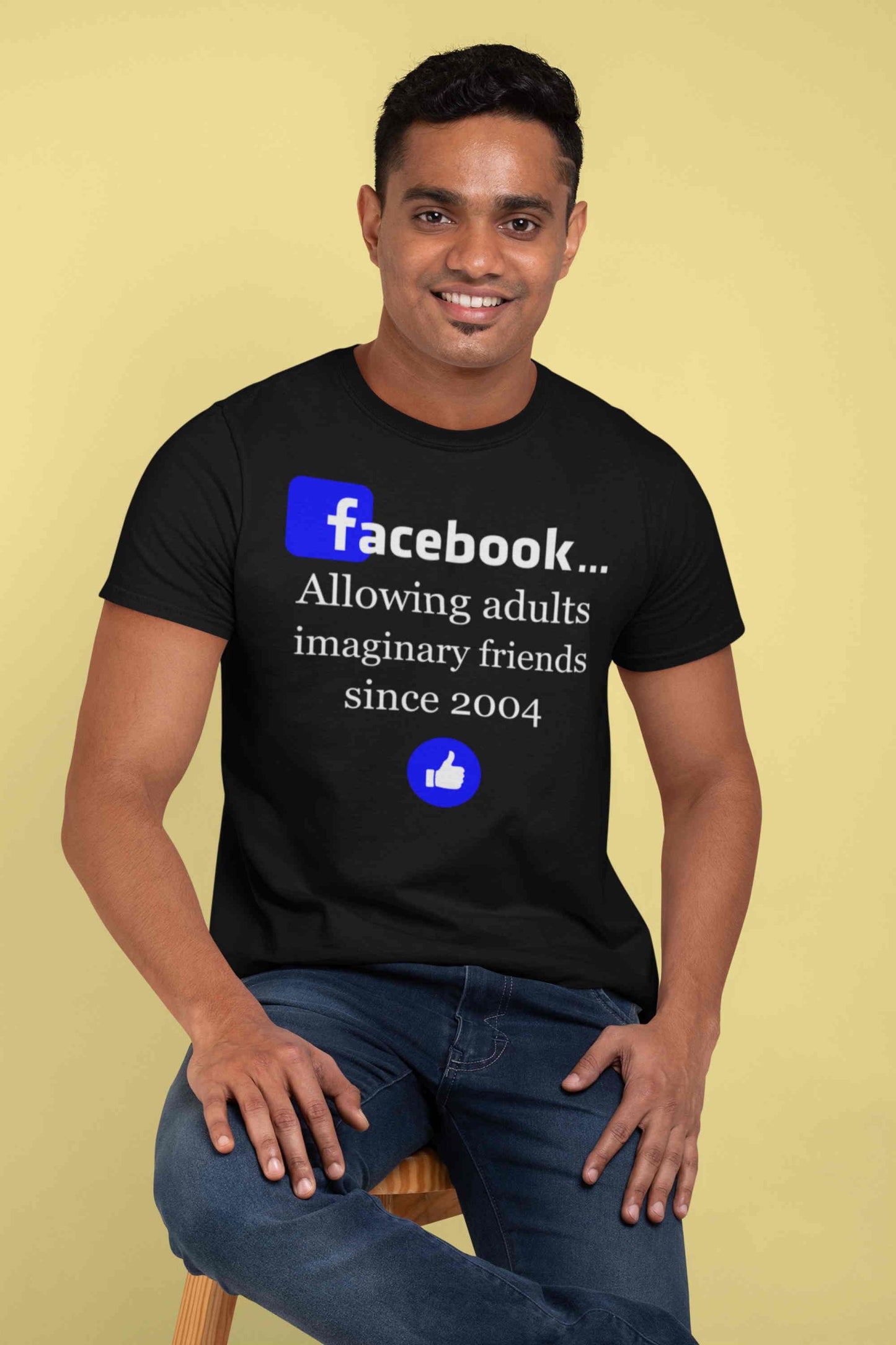 Facebook - Allowing adults imaginary friends since 2004. Short-Sleeve Unisex T-Shirt