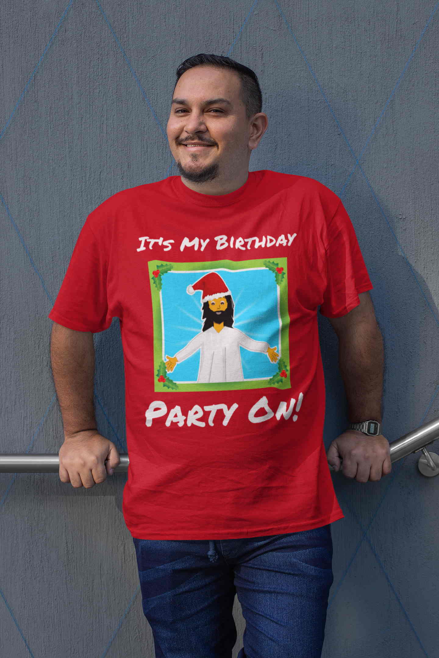 It's My Birthday - Party On. Adult classic Christmas t-shirt