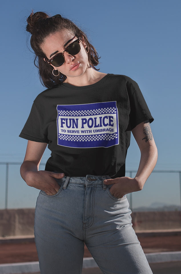 Fun Police - To Serve With Umbrage.   Short-Sleeve Unisex T-Shirt