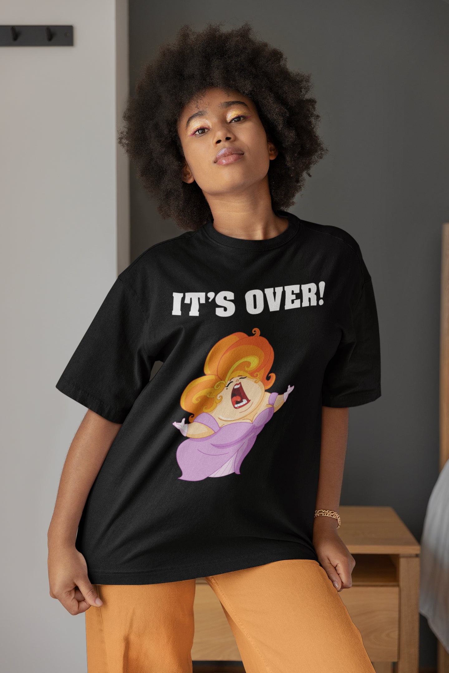 It's Over. It Aint Over Until The Fat Lady Sings. Adult Unisex T-Shirt