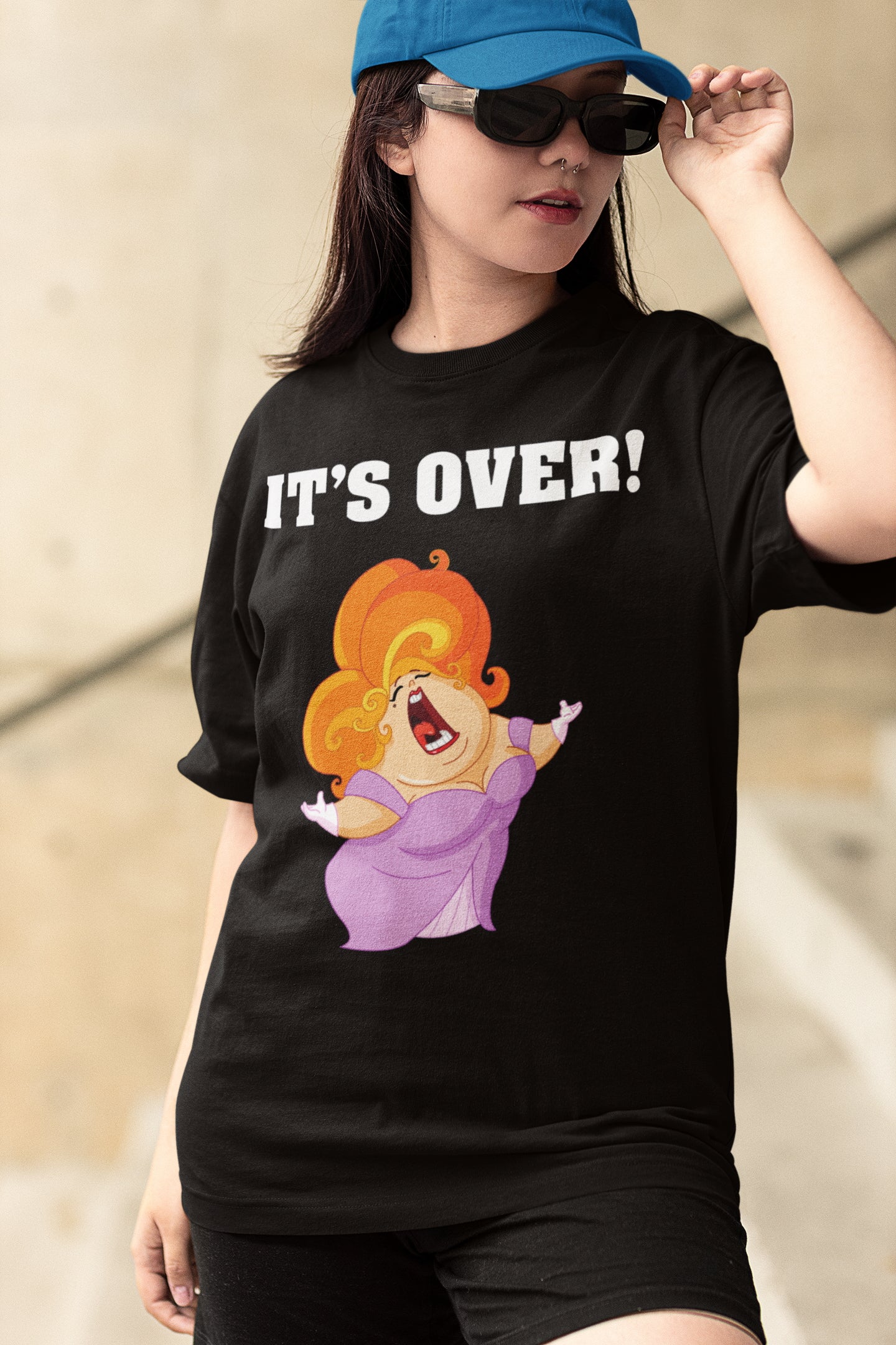 It's Over. It Aint Over Until The Fat Lady Sings. Adult Unisex T-Shirt