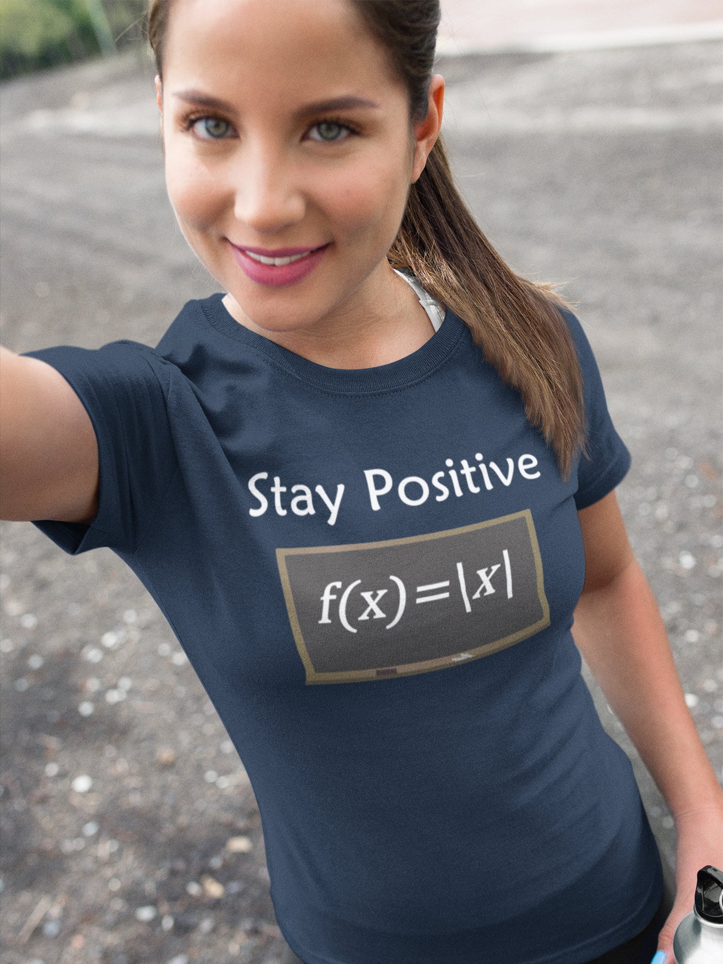 Stay positive - what other choice do you have? Great gift for the math geek. Adult Unisex T-Shirt