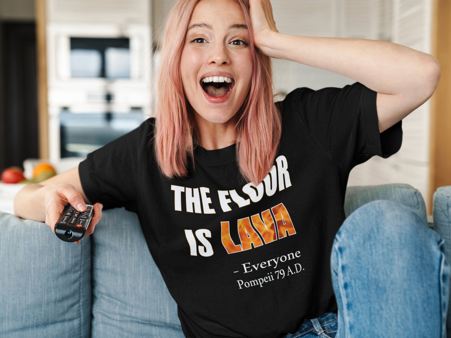 The Floor is Lava - Everyone, Pompeii 79 A.D.  Short-Sleeve Unisex T-Shirt