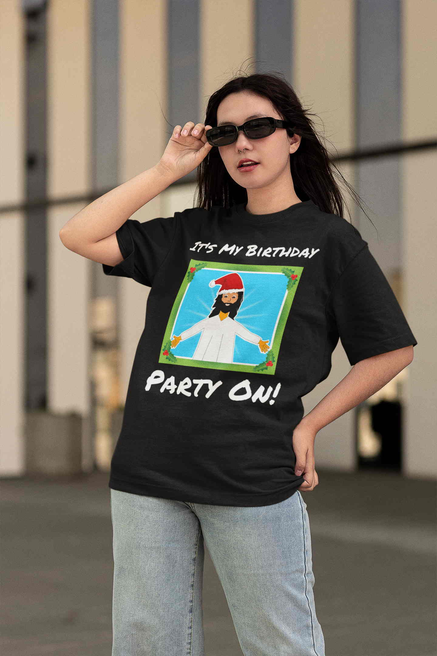 It's My Birthday - Party On. Adult classic Christmas t-shirt