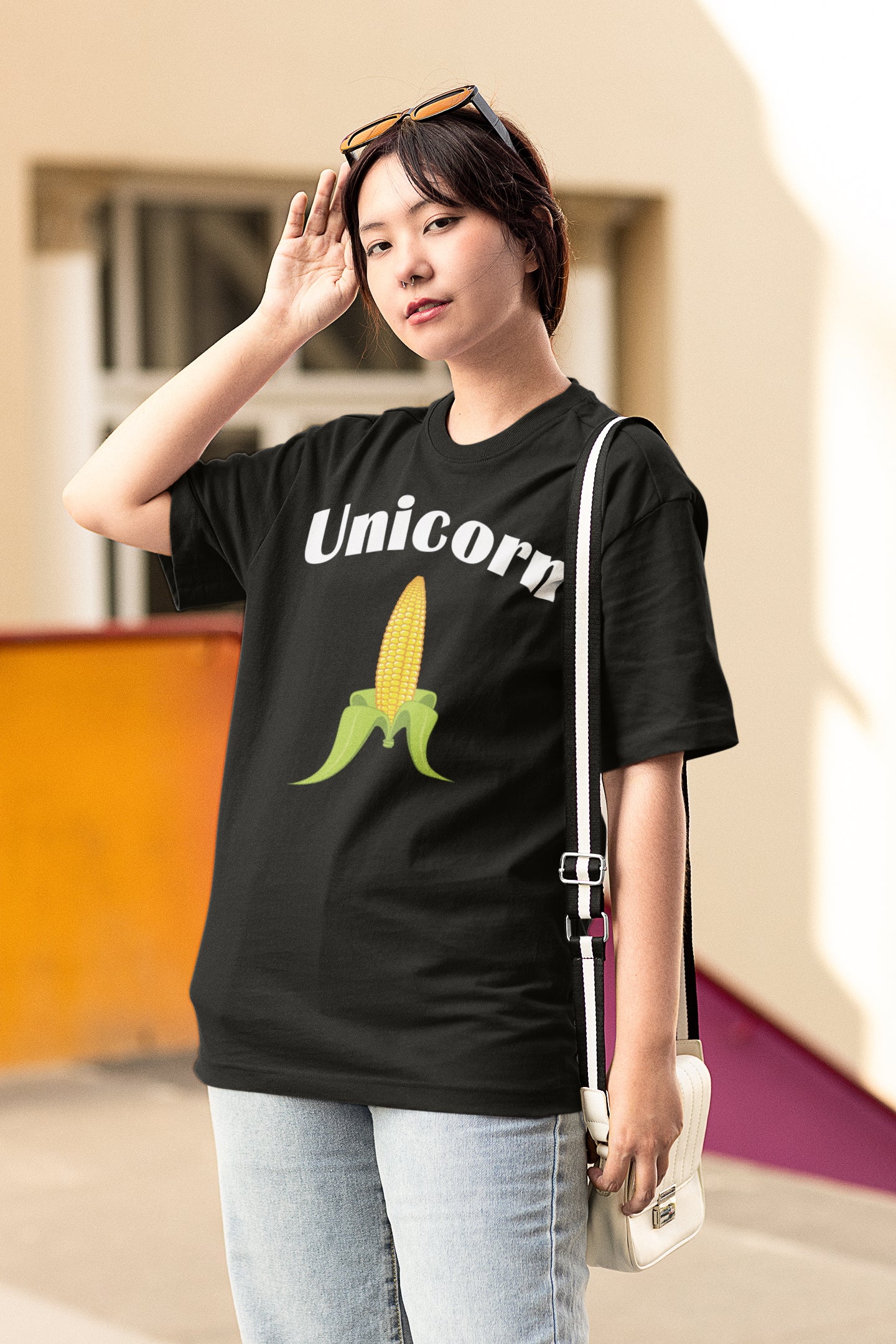 Unicorn - Corn.   Short-Sleeve Unisex T-Shirt