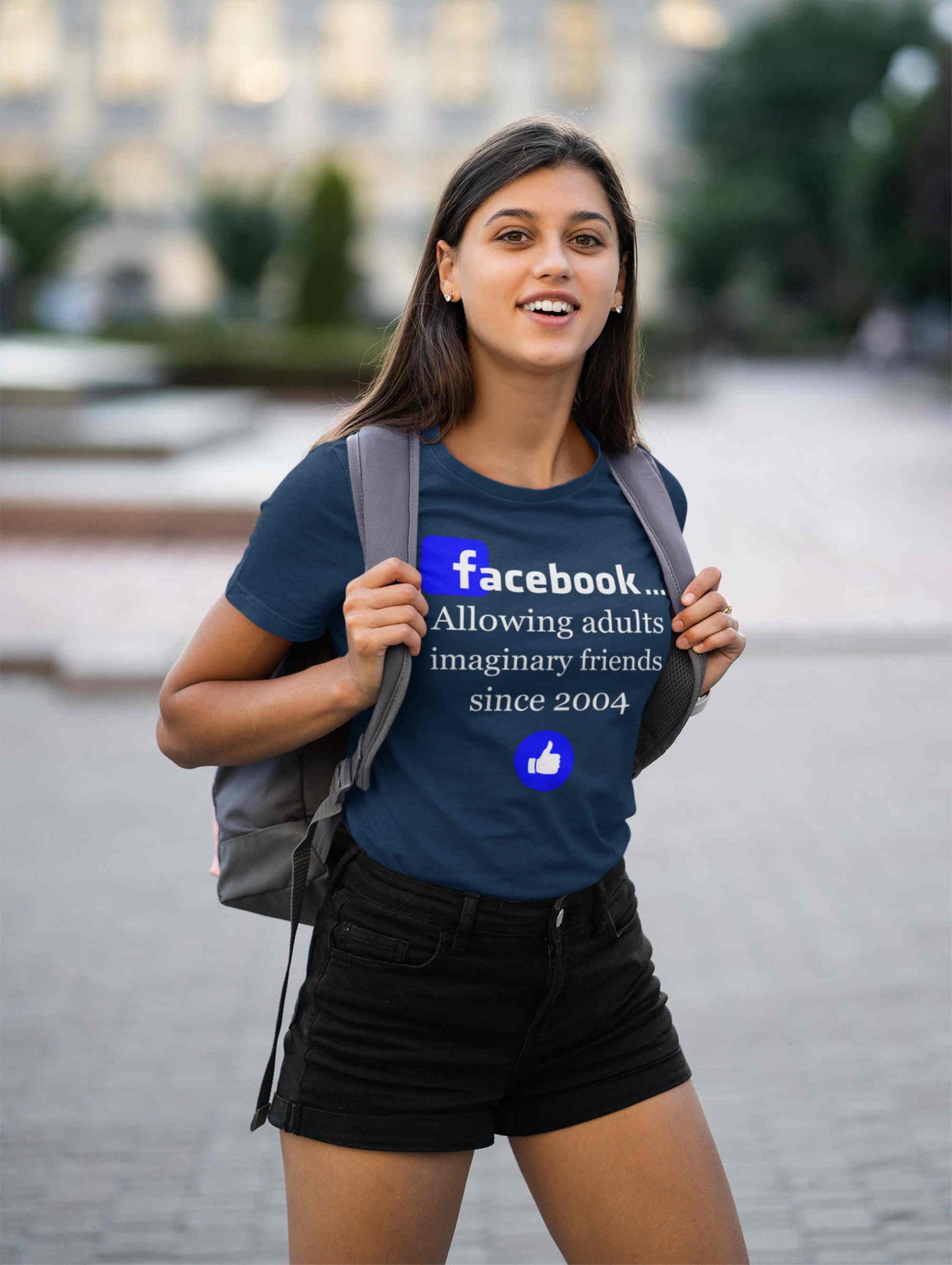 Facebook - Allowing adults imaginary friends since 2004. Short-Sleeve Unisex T-Shirt