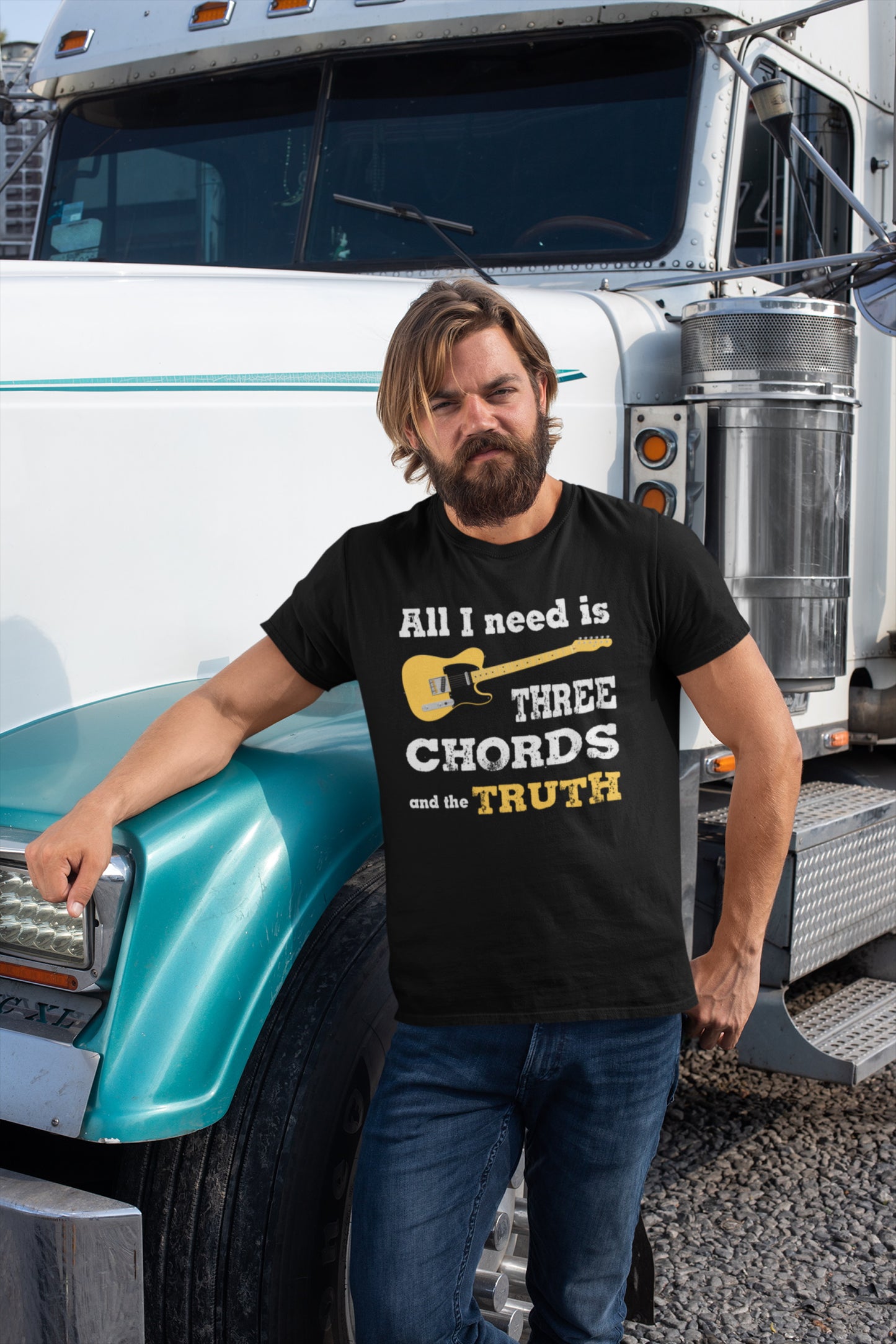 All I Need is Three Chords and the Truth. Short-Sleeve Unisex T-Shirt