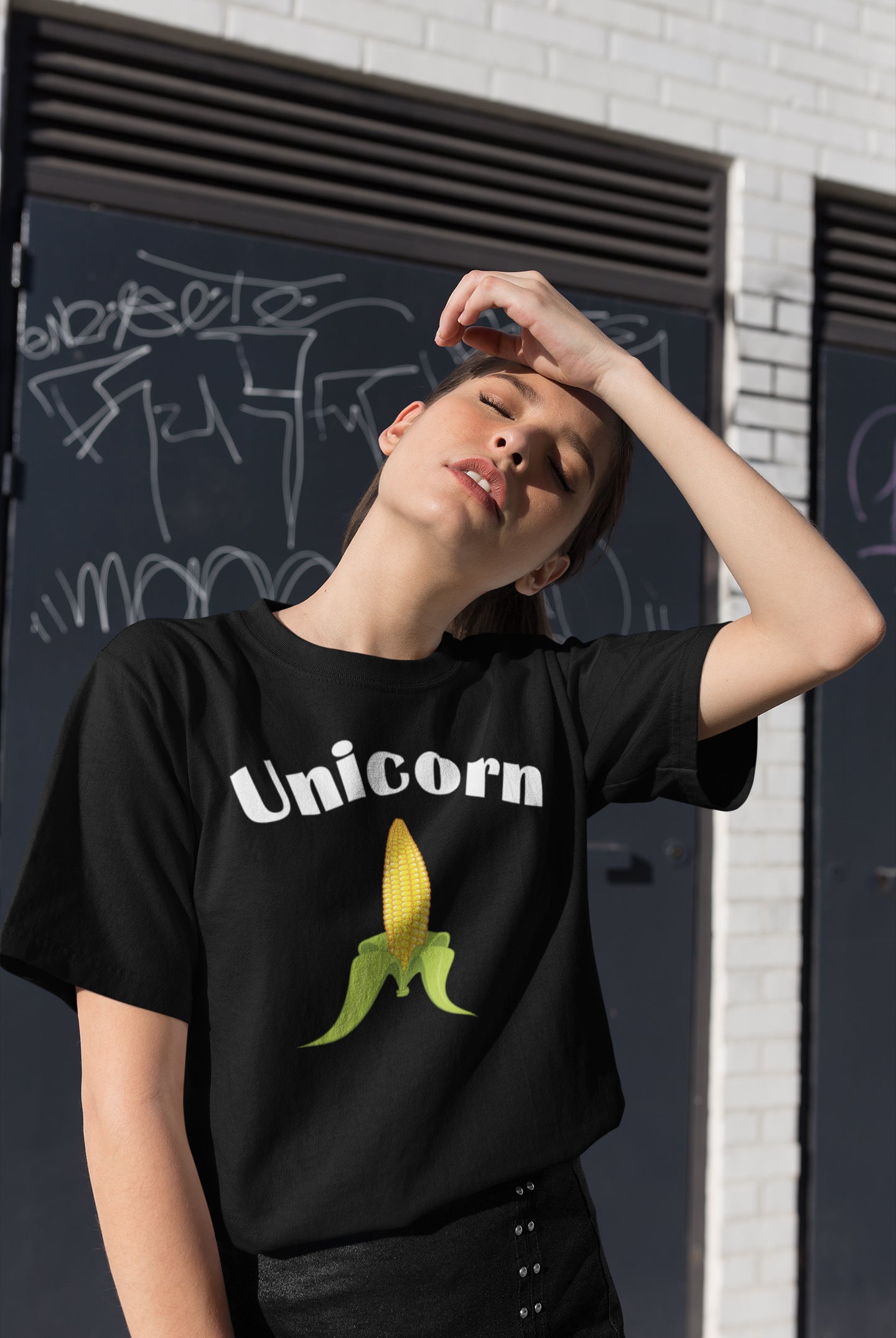 Unicorn - Corn.   Short-Sleeve Unisex T-Shirt