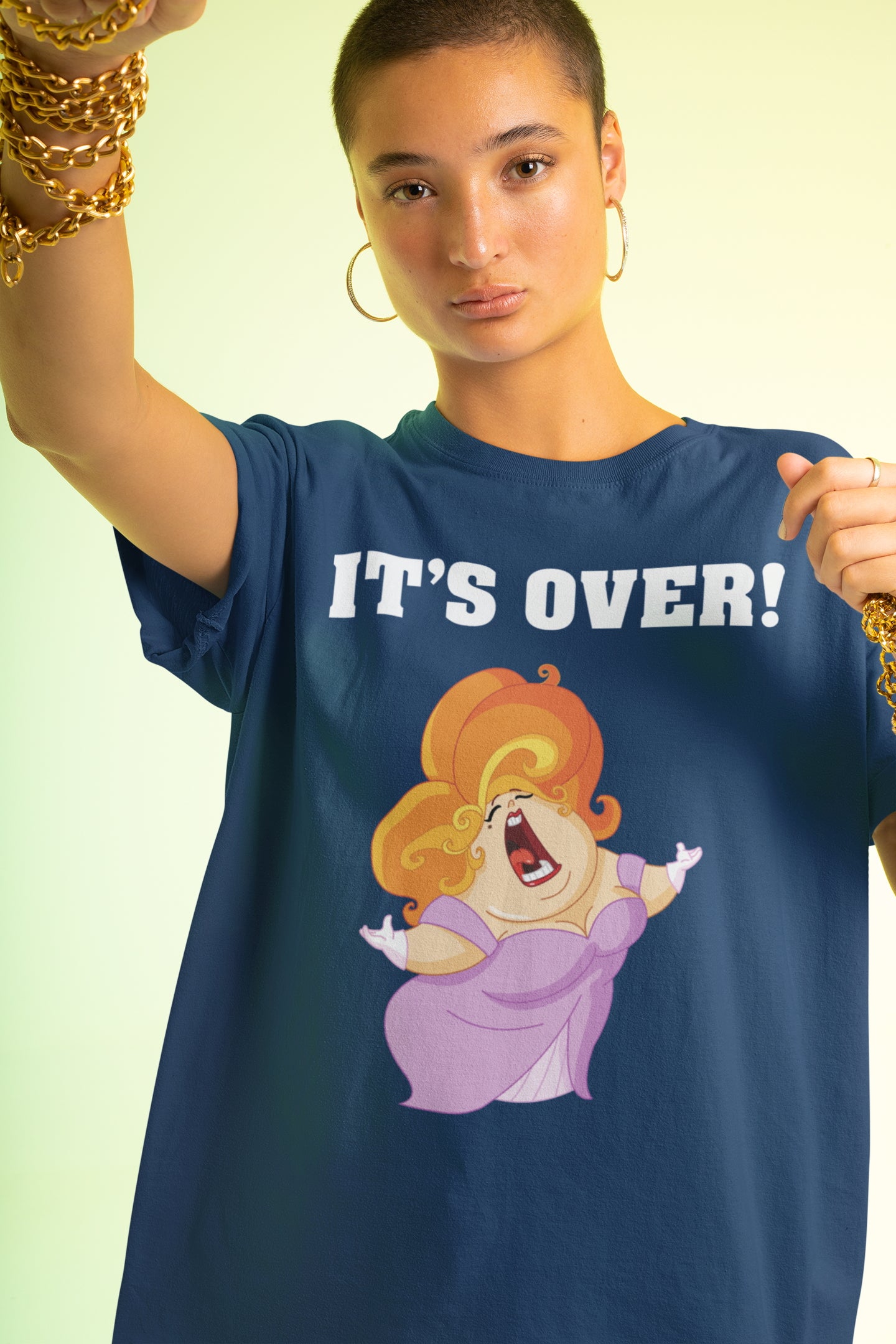 It's Over. It Aint Over Until The Fat Lady Sings. Adult Unisex T-Shirt