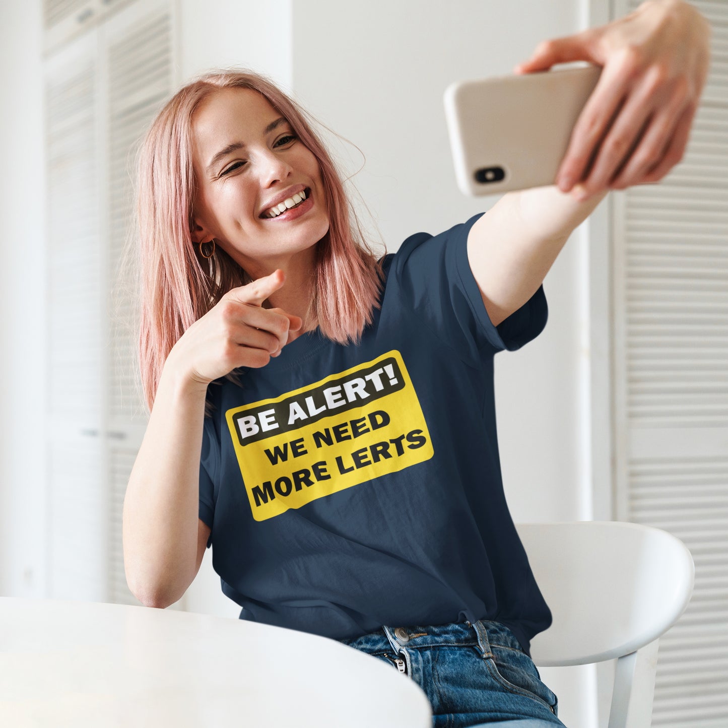 Be Alert! We Need More Lerts.   Short-Sleeve Unisex T-Shirt